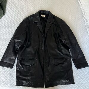Black Leather Men’s Jacket